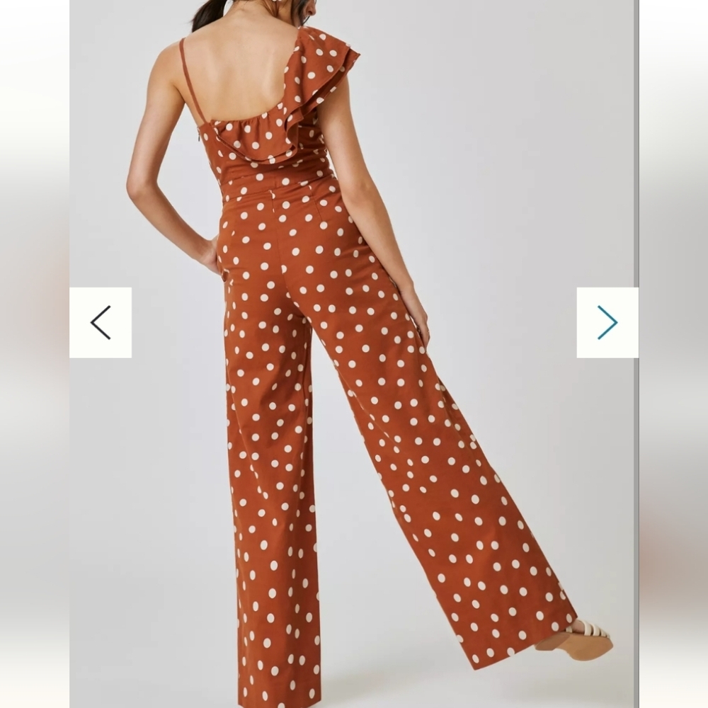 ANTHROPOLOGIE maeve jumpsuit - size 8 - Picture 2 of 8